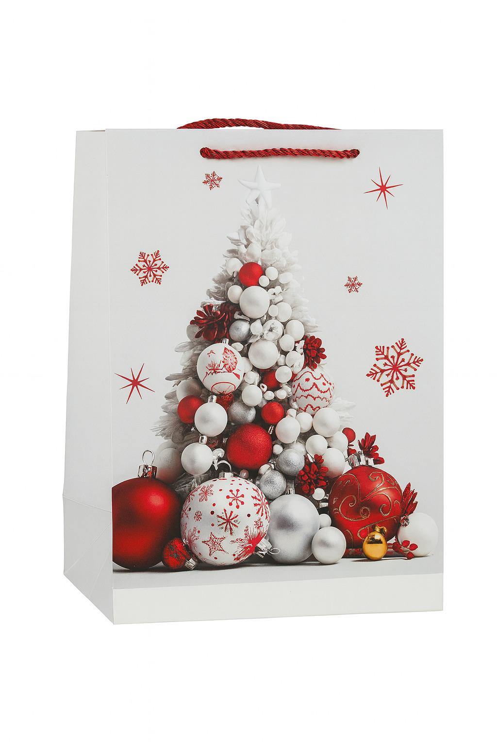 Пакет новогодний бумажный Merry Christmas L 31х40х12 см (R34483-L)