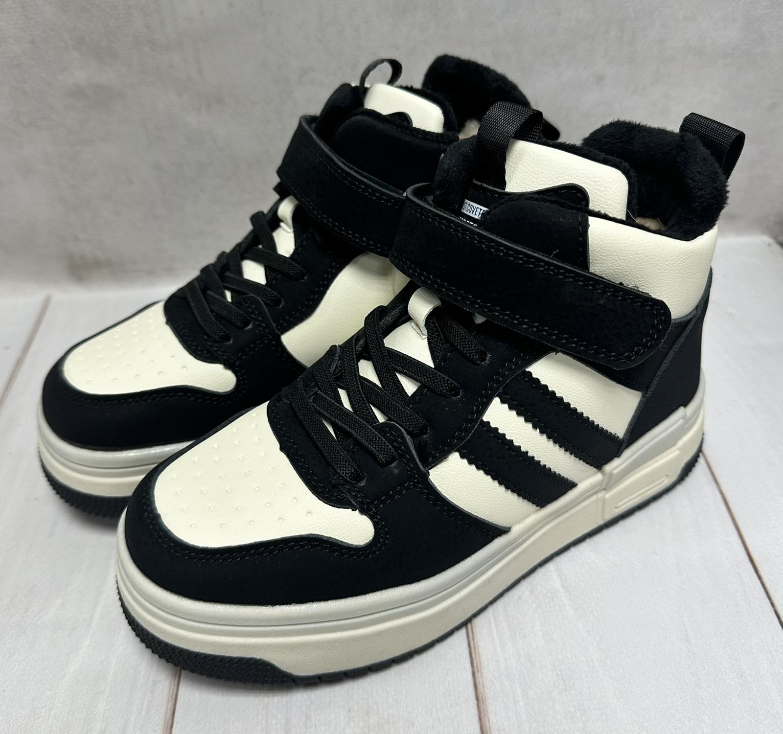 Кросівки дитячі Bessky зимові на овчині на овчині р. 33/21,5 см Чорно-білий - фото 3