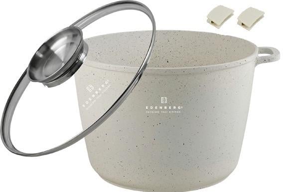 Кастрюля Edenberg 14 л с мраморным антипригарным покрытием и крышкой (EB-3964)