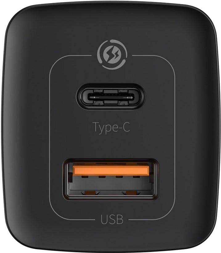 Зарядное устройство сетевое Baseus GaN 2 Lite Quick Charger 65W Type C+USB Black (CCGAN2L-B01) - фото 3