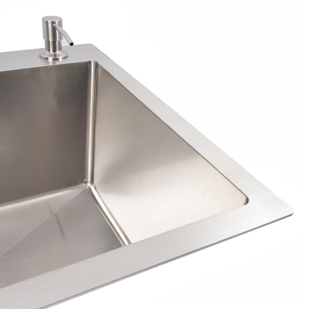 Мийка кухонна Valeso Handmade сифон круглий 3,0/0,8 65х45 см - фото 3