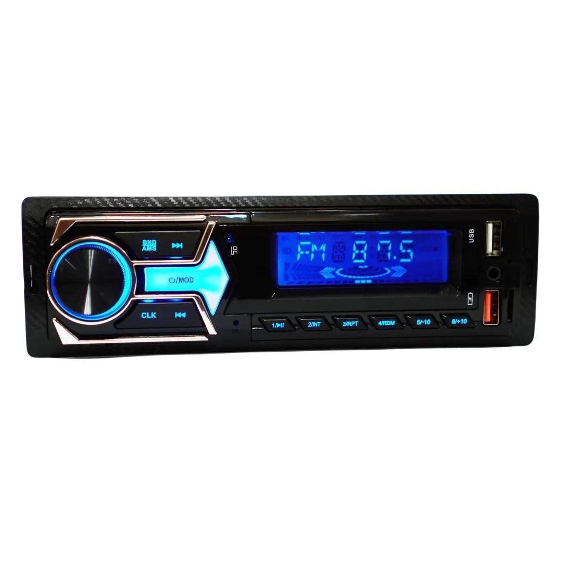 Автомагнитола JSD G-1101 ISO 1din RGB/FM/2xUSB/microSD/AUX/Bluetooth с пультом ДУ 50W Black (3_05450)