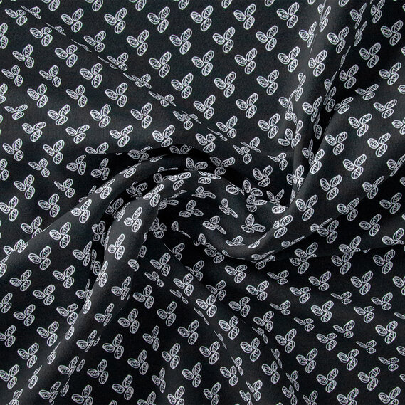 Ткань плательная IDEIA Super Soft Digital Какао 1,5 м Черный (2200004220956)