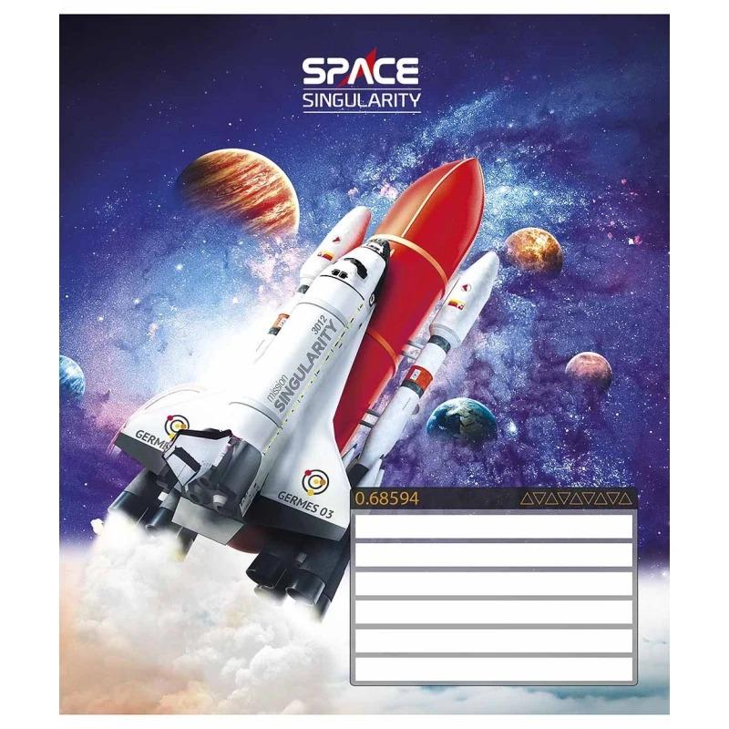 Школьная тетрадь в линейку Школярик 12 листов Разноцветный (NB-286-Z-344)