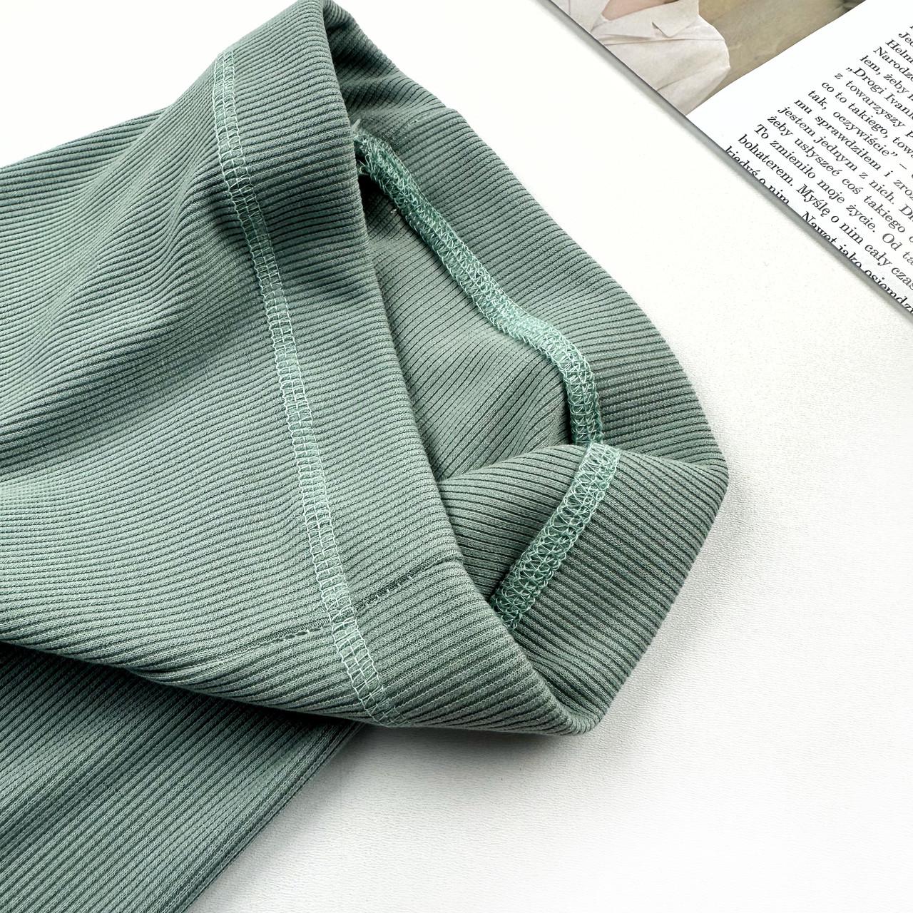 Лосини дитячі в рубчик 110 см М'ятний (2186828624) - фото 3