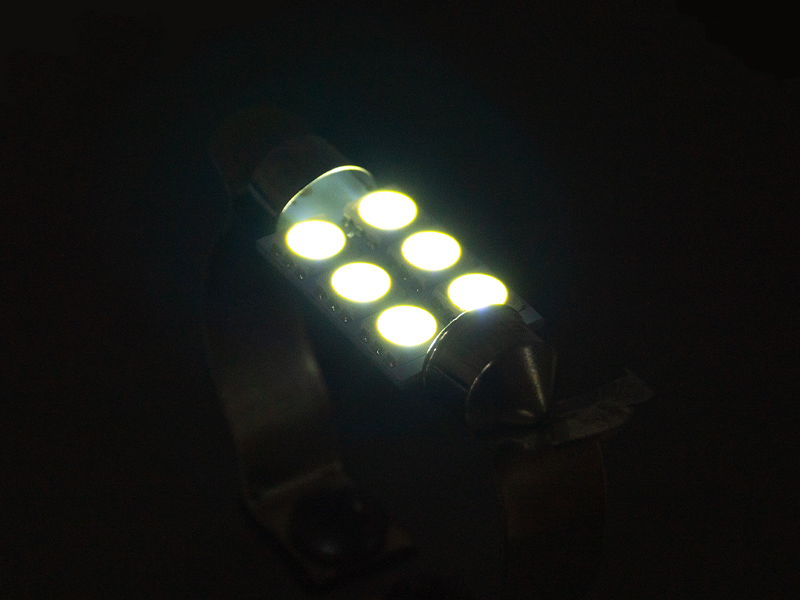 Автолампа світлодіодна C5W SV8,5 24 В 36 мм SMD5050-6led Білий (758) - фото 3