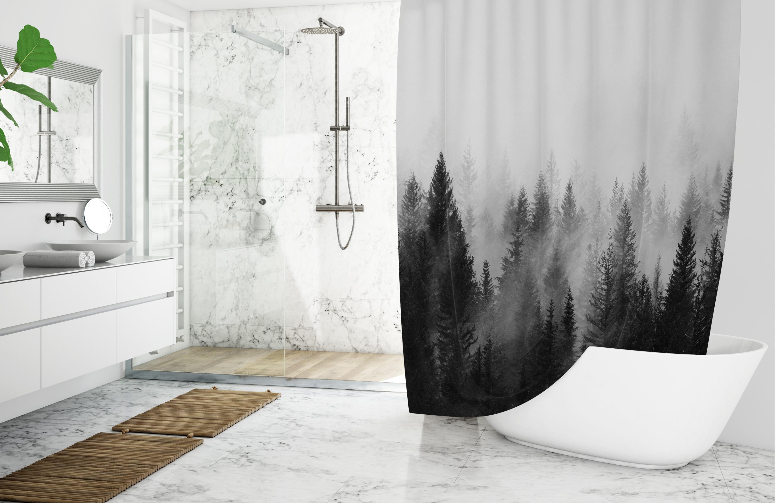 Штора для ванной Tropikhome Forest View 180x200 см (27307101) - фото 2 Штора для ванной Tropikhome Forest View 180x200 см (27307101) - фото 2
