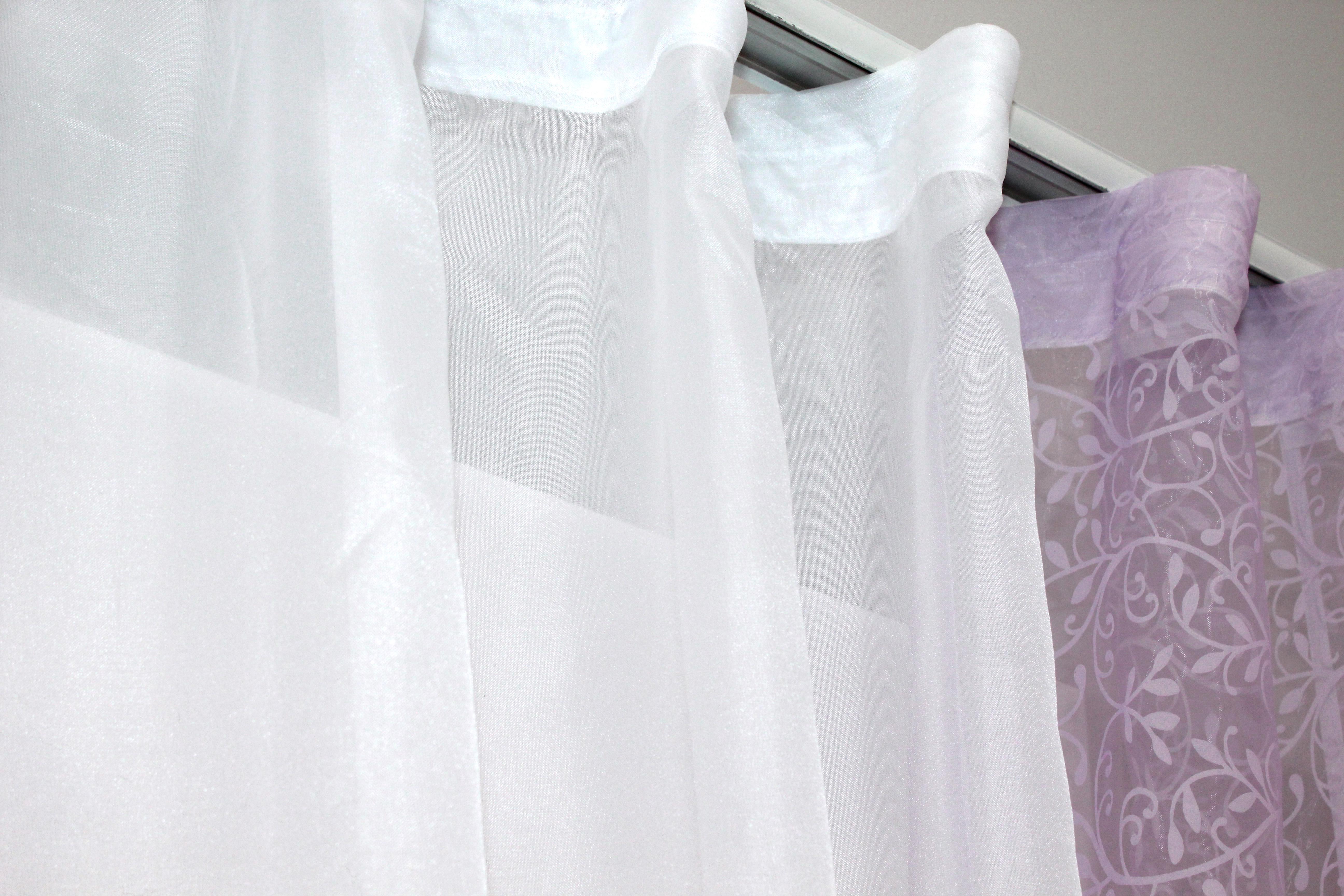 Штори кухонні VR-Textil № 083к з підв'язками 260х170 см Бузковий/Білий (52-0424) - фото 4 Штори кухонні VR-Textil № 083к з підв'язками 260х170 см Бузковий/Білий (52-0424) - фото 4