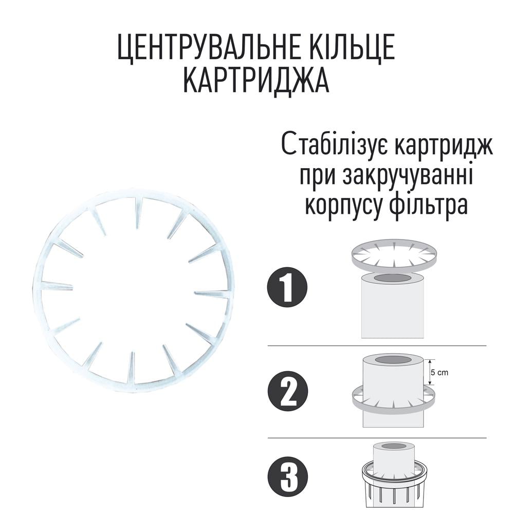 Фільтр для очищення води SANTAN Michigan 3PS 1/2" з картриджем (116037) - фото 5 Фільтр для очищення води SANTAN Michigan 3PS 1/2" з картриджем (116037) - фото 5