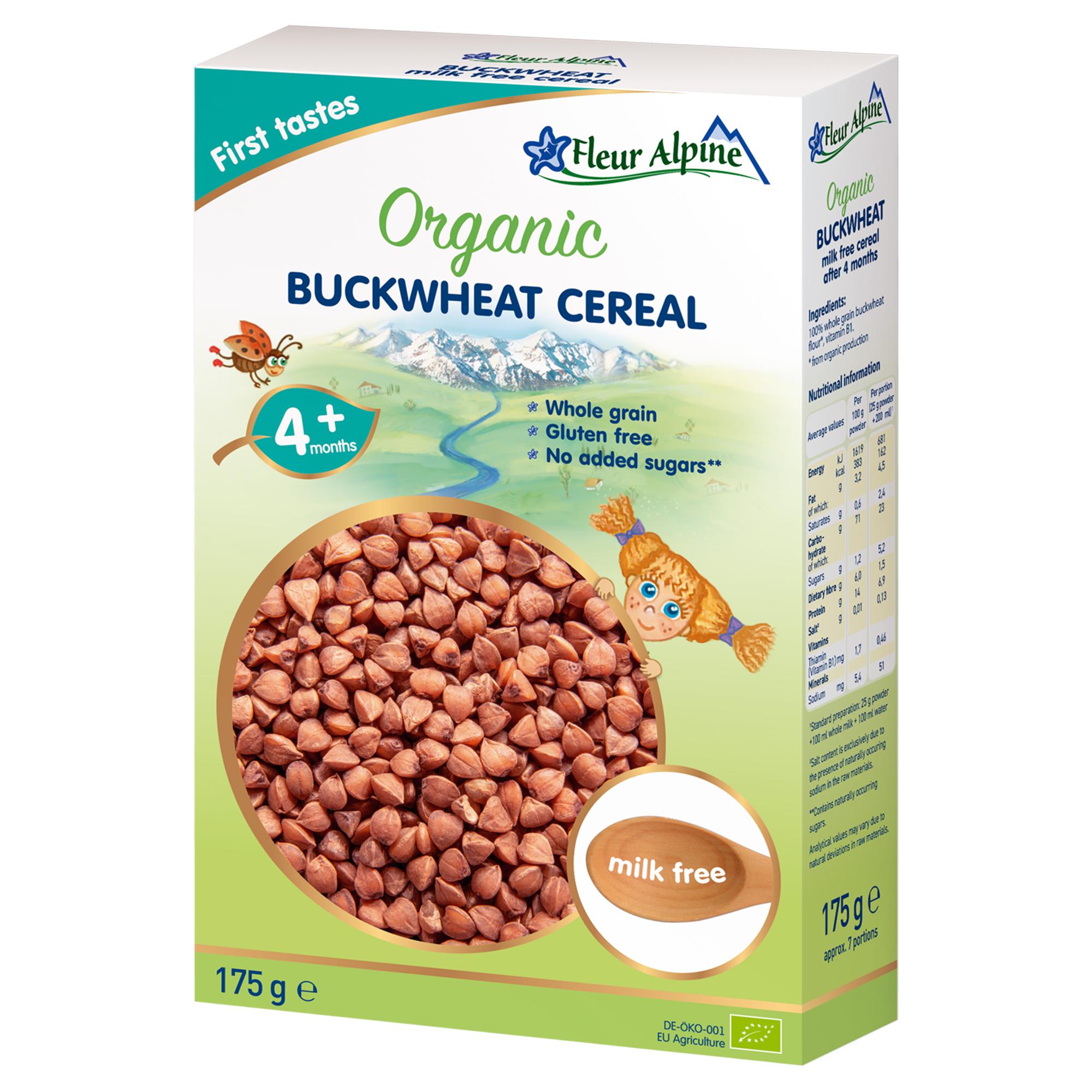 Каша безмолочна дитяча Fleur Alpine Organic Buckwheat гречана з 4 місяців (4779050670117)