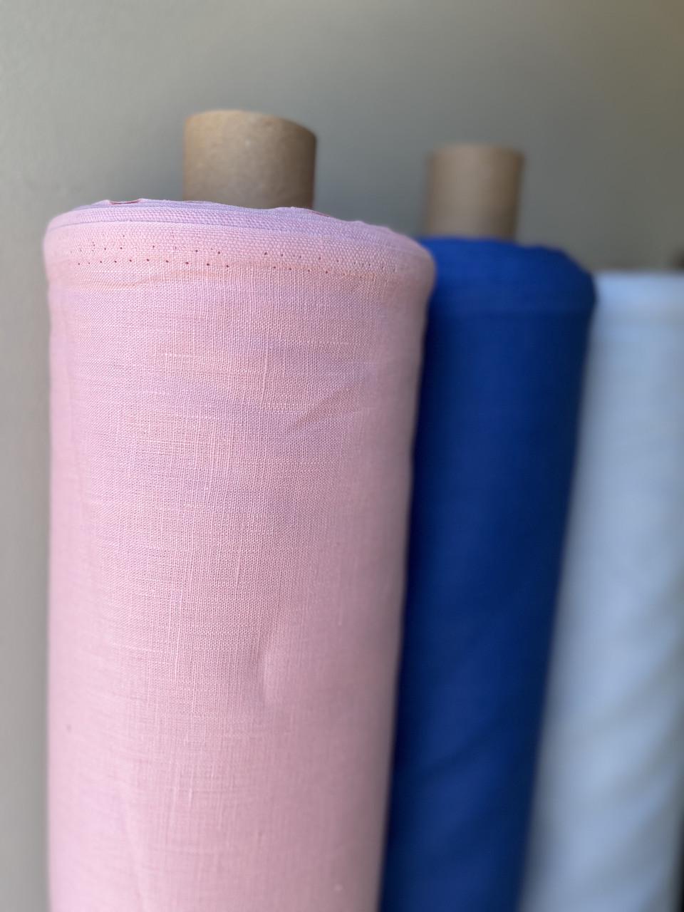 Ткань LINEN PLUS 100% лен 143 см 1402 PINK Нежно-розовый - фото 8 Ткань LINEN PLUS 100% лен 143 см 1402 PINK Нежно-розовый - фото 8