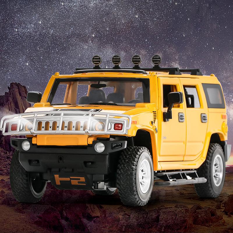 ᐉ Игрушечная машинка Hummer H2 из металла звук мотора/свет фар 1