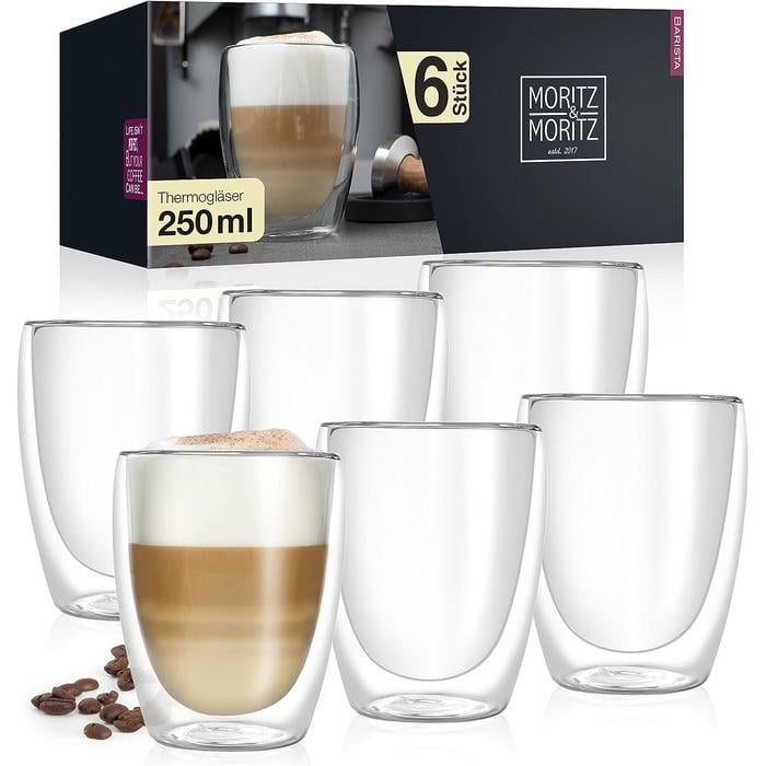 Стакан для капучино с двойными стенками Barista Torino Moritz&Moritz 250 мл 6 пр. (32616991)