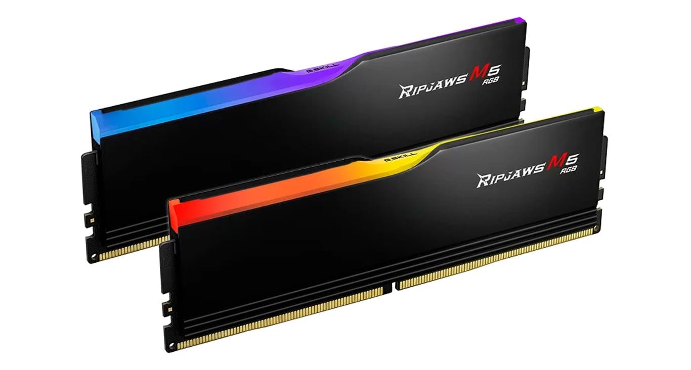 Оперативна пам'ять для ПК G.Skill 96 GB 2x48 GB DDR5 5200 MHz Ripjaws M5 RGB (F5-5200J4040A48GX2-RM5RK)