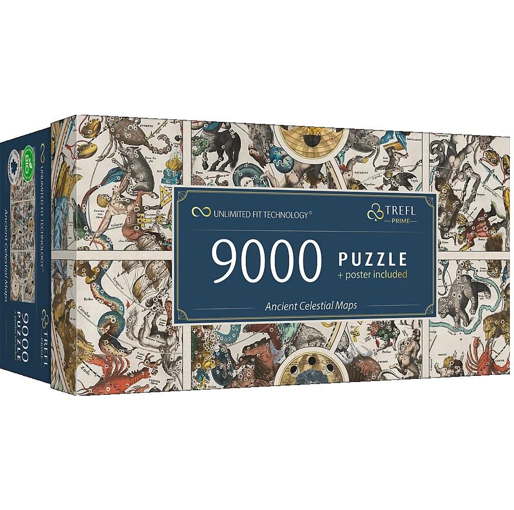 Пазлы Trefl Бесконечная коллекция Древние небесные карты 81031 9000 элементов в коробке (5900511810318)