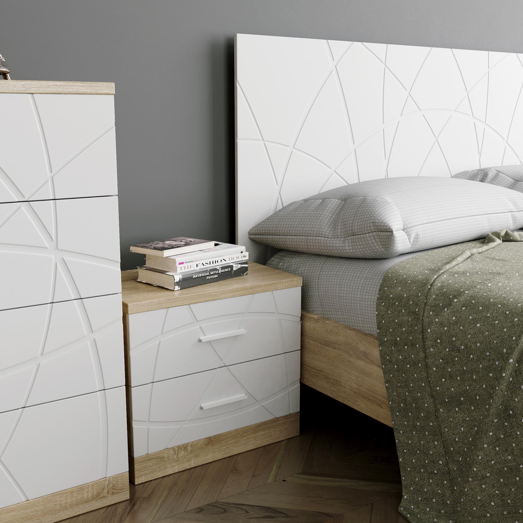 Тумба Art in Head Loretto 502x450x340 мм Дуб сонома/Білий супермат (107120101) - фото 3 Тумба Art in Head Loretto 502x450x340 мм Дуб сонома/Білий супермат (107120101) - фото 3