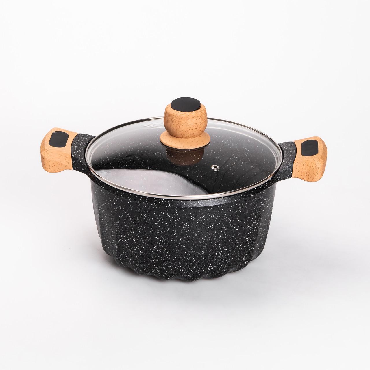 Набор посуды MGC кастрюли 3 шт./лопатка/половник Черный - фото 3