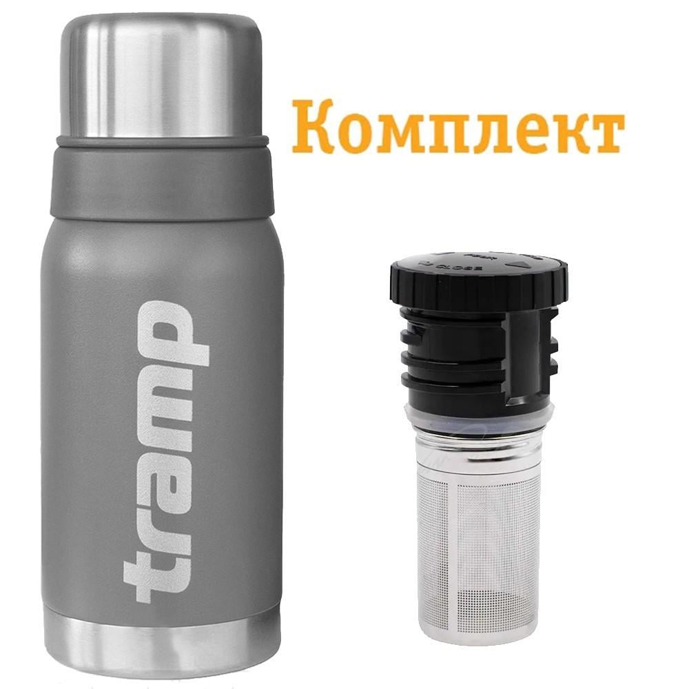 Термос Tramp Expedition Line 0,5 л с пробкой для термосов Expedition UTRA-287 Серый (TRC-030-grey) - фото 2