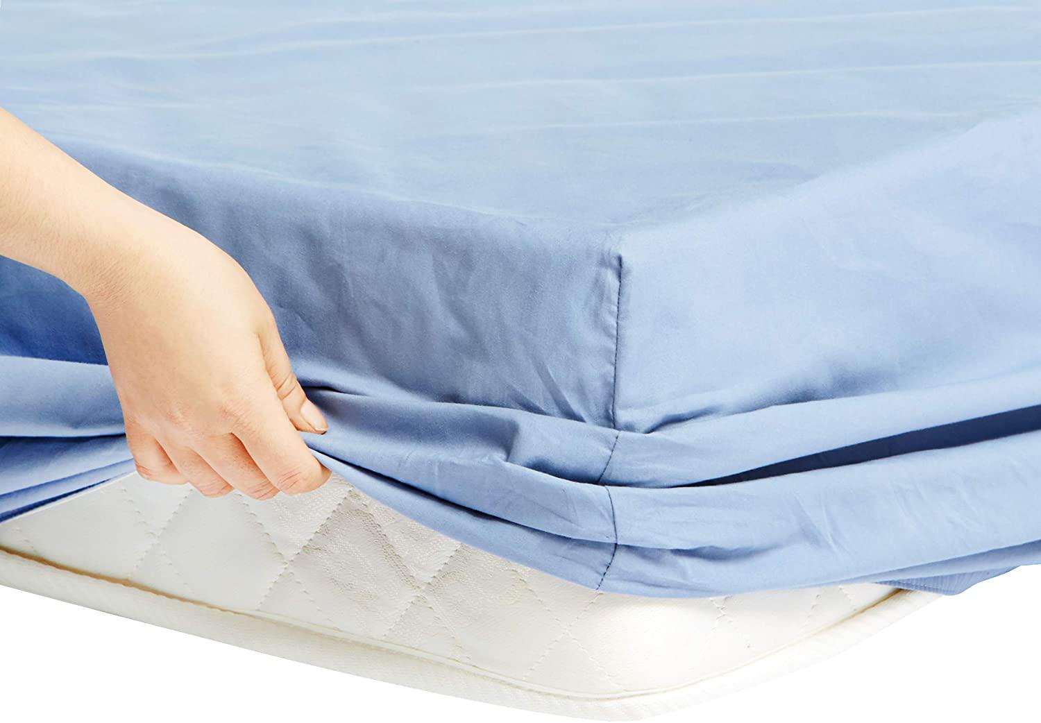 Трикотажная простынь luxtex на резинке home Collection 200х220 см Голубой - фото 4 Трикотажная простынь luxtex на резинке home Collection 200х220 см Голубой - фото 4