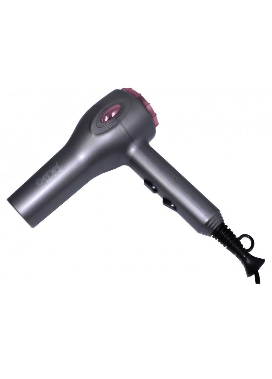Фен профессиональный для волос Gemei GM1786 2 режима работы 2000 Вт 12х17х5 см Серый (17869) Фен профессиональный для волос Gemei GM1786 2 режима работы 2000 Вт 12х17х5 см Серый (17869)