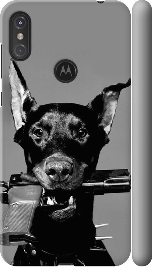Чехол на Motorola One Power Доберман (2745m-1588-42517)