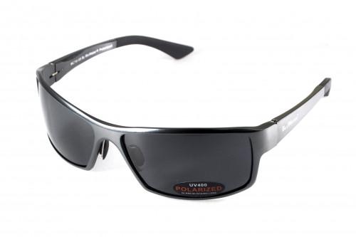 Очки поляризационные BluWater Alumination-1 Gun Metal Polarized Серый