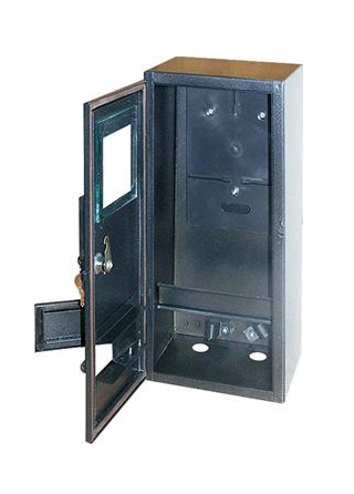 Корпус под 3-ф счетчик E.NEXT e.mbox.stand.n.f3.22.z.str 22 модуля навесной с замком металлический 460х360х170 мм (s0100147)