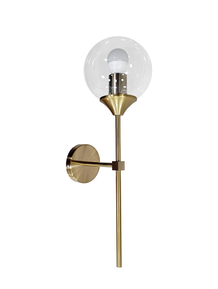 Бра Levistella 752LW9521-1 GD+CL Модерн со стеклянным плафоном Бронзовый/Прозрачный (1887932589)