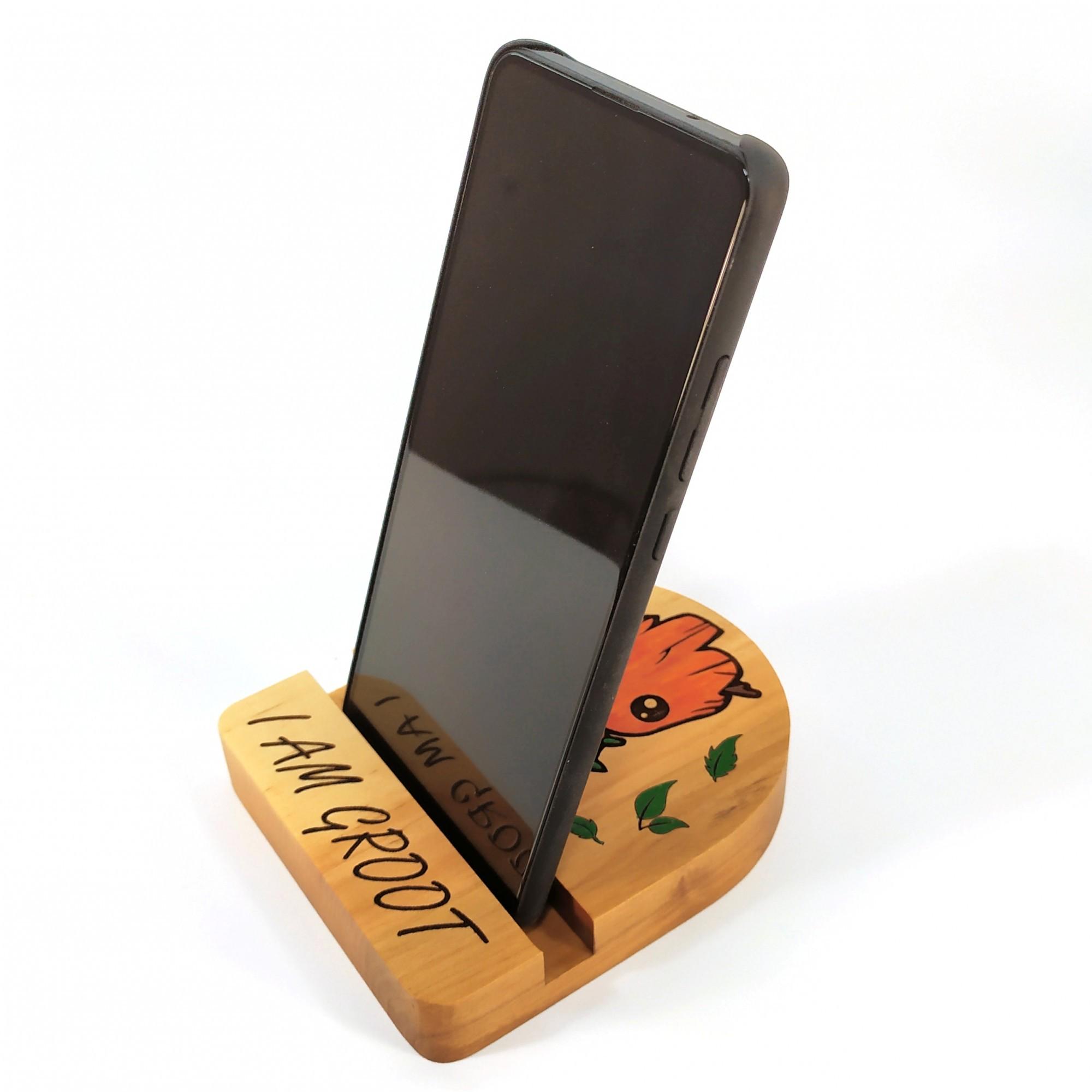 Подставка для телефона Майстерня містера Томаса I AM GROOT 12х10 см Оранжевый - фото 2