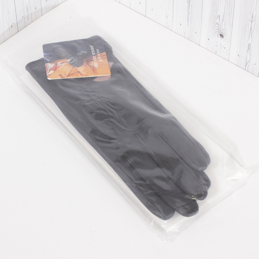 Рукавички жіночі шкіряні L3515-1 з пелюстками XXL/8,5"/21 см Чорний (2807150158) - фото 5 Рукавички жіночі шкіряні L3515-1 з пелюстками XXL/8,5"/21 см Чорний (2807150158) - фото 5