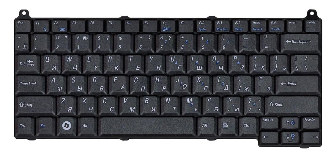 Клавиатура для ноутбука Dell Vostro 1310/1320/1510/1520/2510/PP36L/PP36S Black