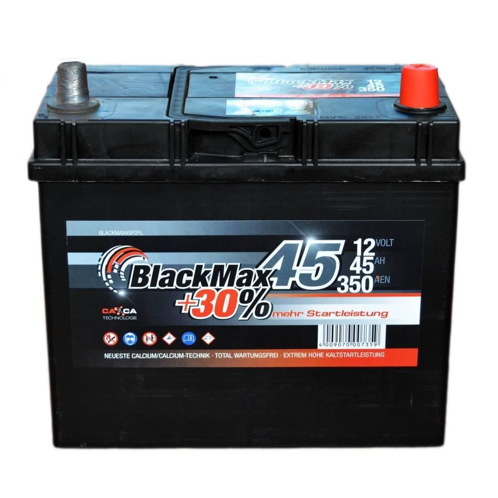 Аккумулятор автомобильный BlackMax 6СТ-45 Ah АзЕ ASIA 350A EN B4020 (23168)