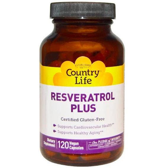 Ресвератрол Country Life Resveratrol Plus 120 Veg Caps