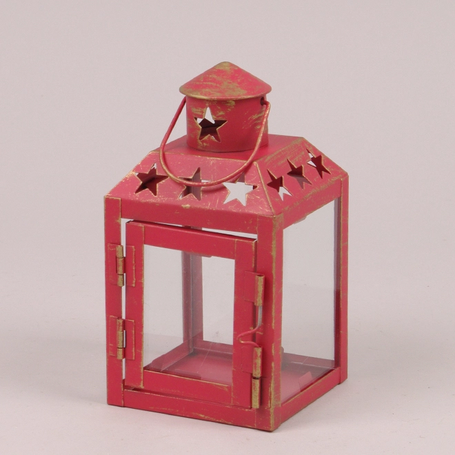 Фонарь металлический новогодний WDT826S-2 Красный (45562) - фото 1 Фонарь металлический новогодний WDT826S-2 Красный (45562) - фото 1