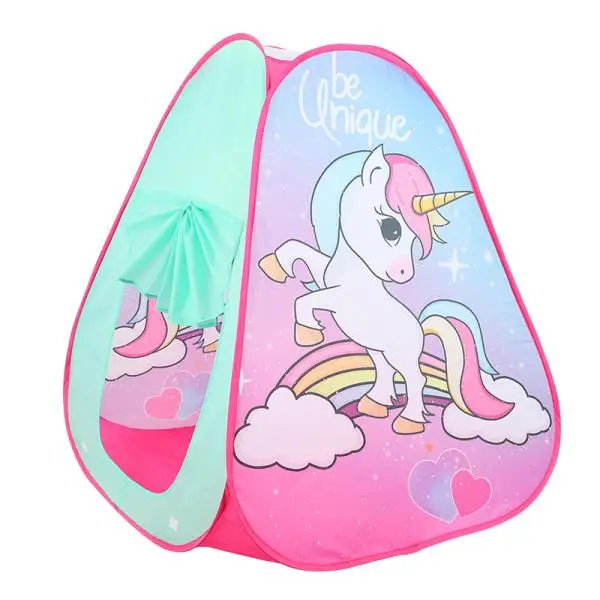 Палатка детская Unicorn с чехлом для транспортировки 80х80х100 см Розовый (147-107- HP-S-2ND)