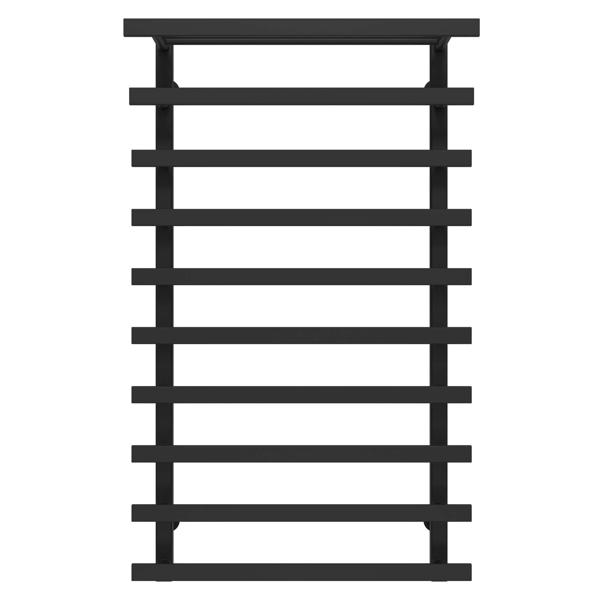 Полотенцесушитель водяной Deffi Agata П10 нижнее подключение нержавеющая сталь 500x1000 мм Черный (A.AG.100.50.10.BA)