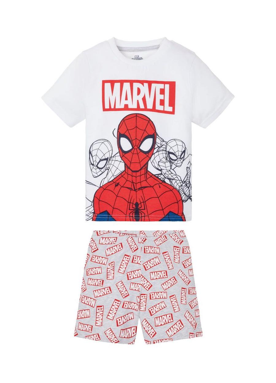 Піжама футболка/шорти для хлопчика Marvel Человек-паук 349308 086-92 см 12-24 місяців Білий (74230)