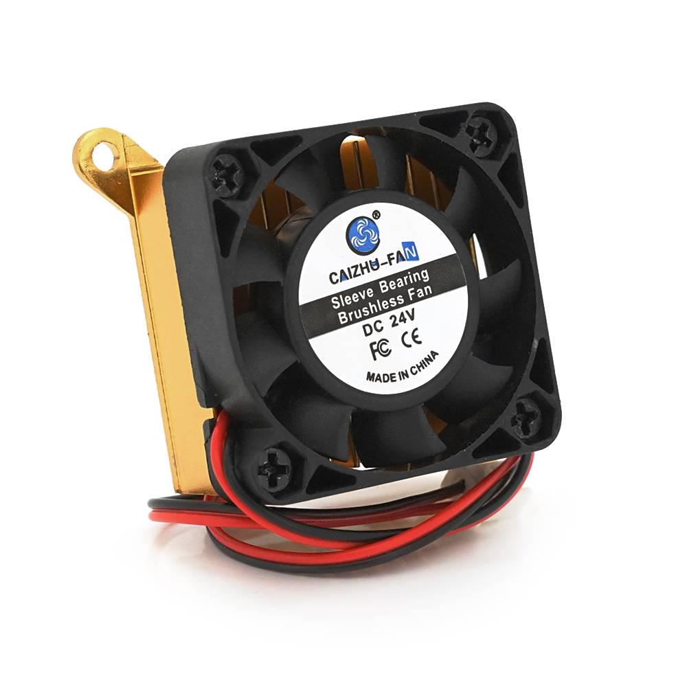 Кулер Caizhu-Fan 4010 та радіатор 24V/0,15A 2-pin OEM 40x40x10 мм Black (28687)