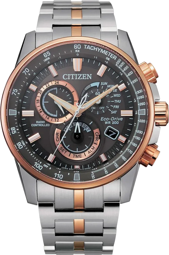 Наручные часы мужские Citizen CB5886-58H с сапфировым стеклом/стальным корпусом/коричневым циферблатом и водозащитой 200 м Наручные часы мужские Citizen CB5886-58H с сапфировым стеклом/стальным корпусом/коричневым циферблатом и водозащитой 200 м