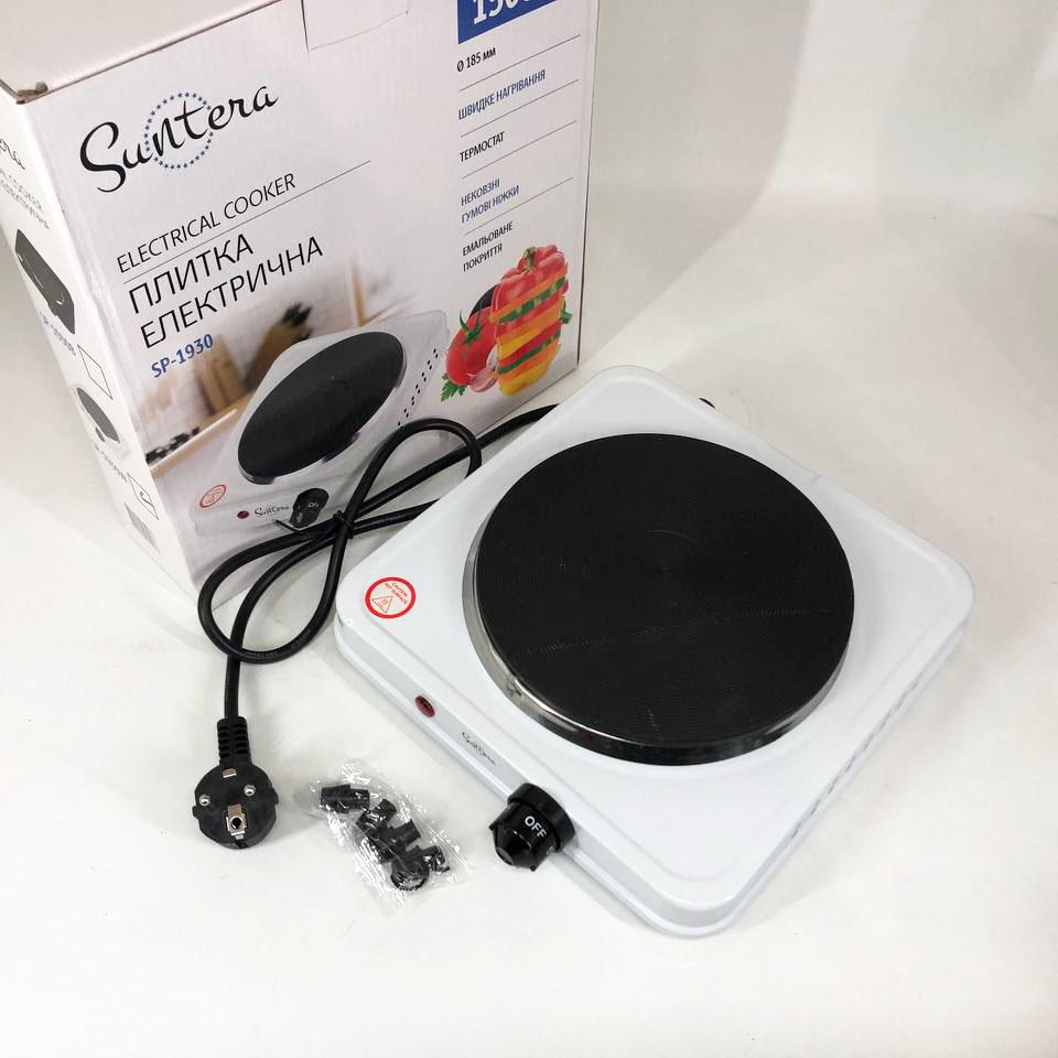 Плита электрическая Suntera SP-1930, электроплита 1 комфорка, электроплита кухонная Белый - фото 5 Плита электрическая Suntera SP-1930, электроплита 1 комфорка, электроплита кухонная Белый - фото 5