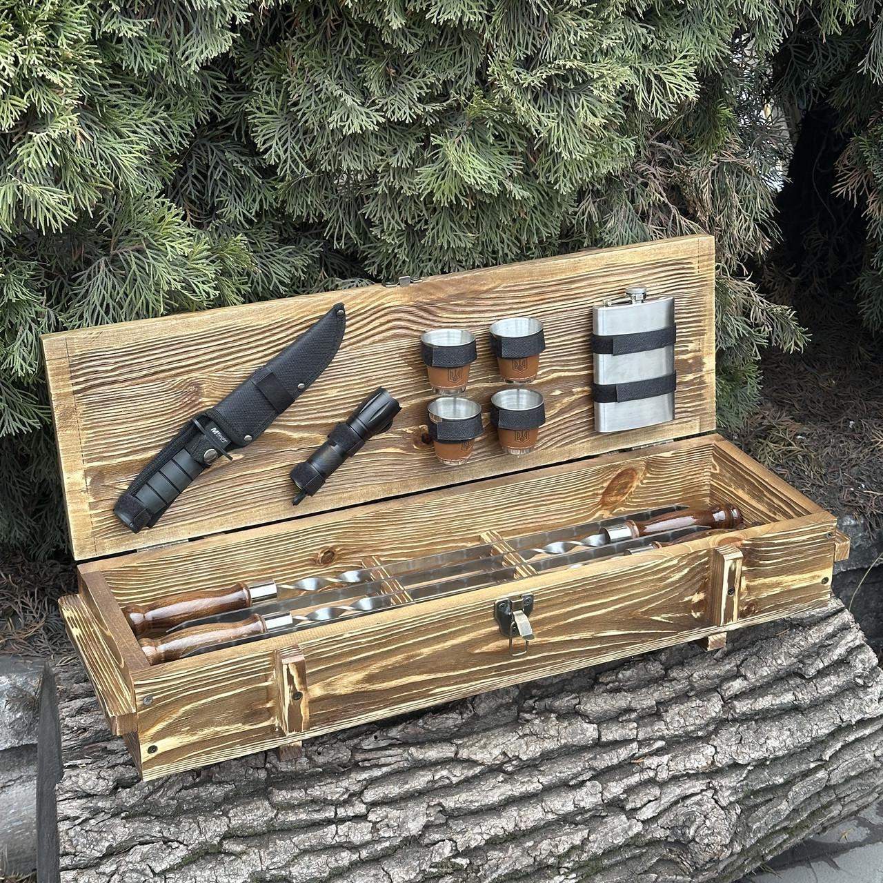 Набор подарочный для барбекю Mzavod Милитари Светло-коричневый (27728894) - фото 2 Набор подарочный для барбекю Mzavod Милитари Светло-коричневый (27728894) - фото 2