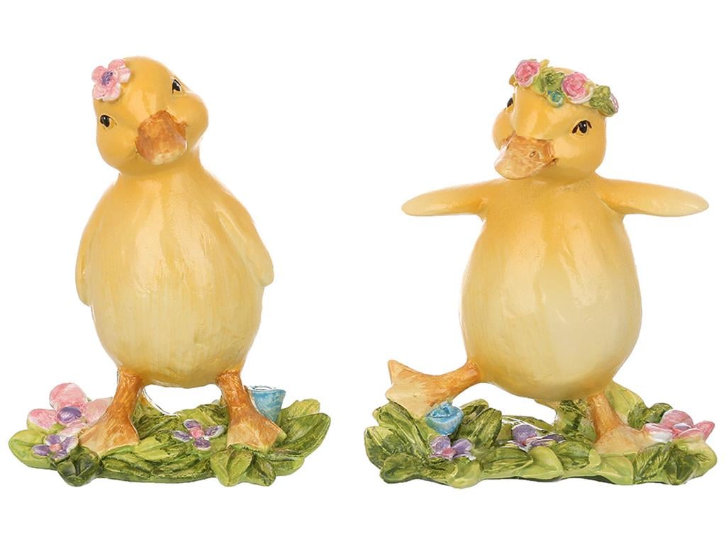Декоративная фигура Уточка на очной лужайке 2 дизайна 10,5 см (BDI-838-554)