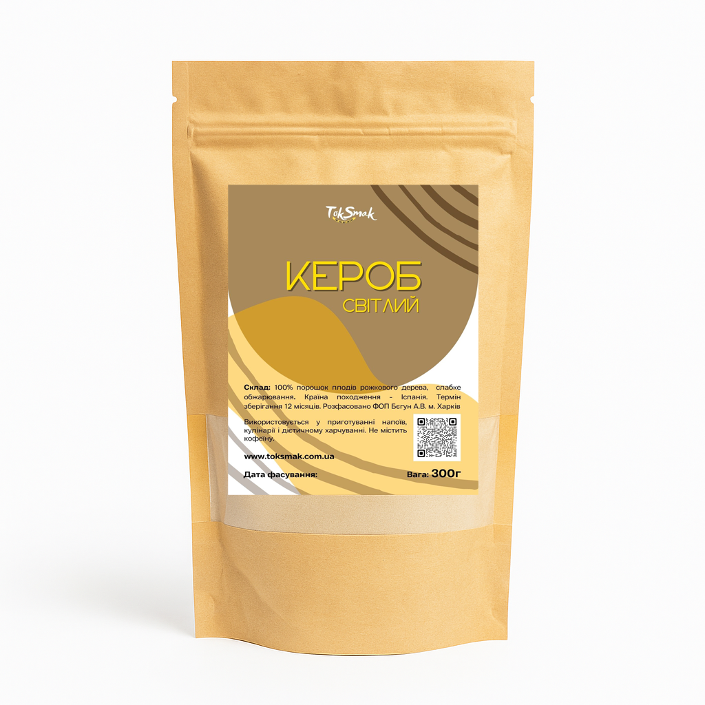 Кероб светлый сырой TokSmak 300 г (1482116950)