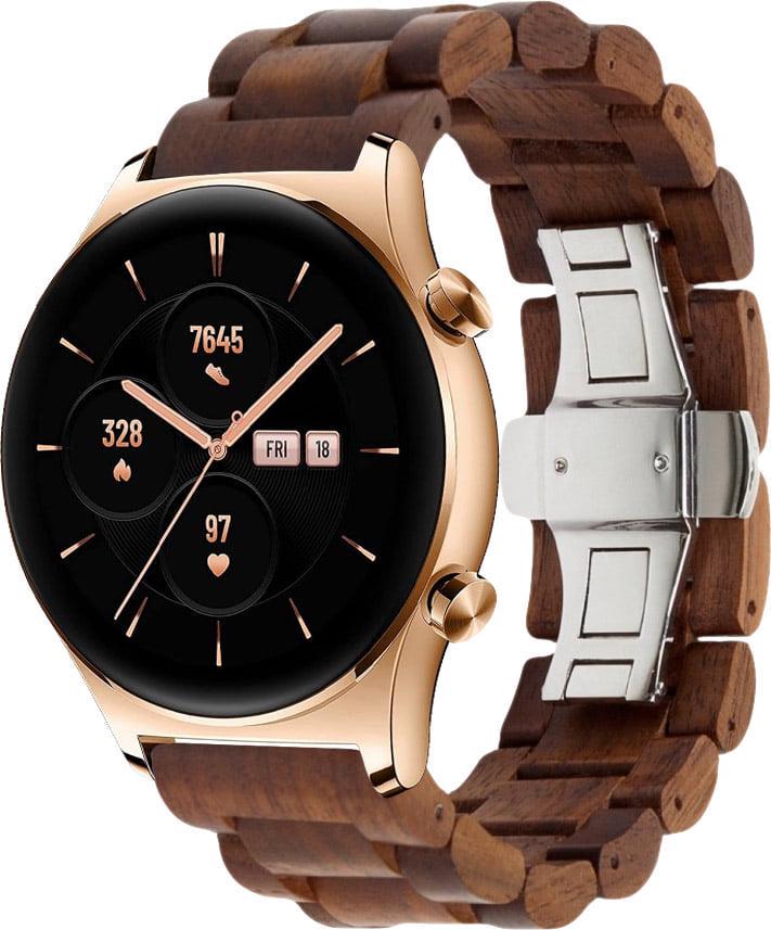 Ремінець дерев'яний WoodLock для Honor Watch GS 3 Brown (38692-30)