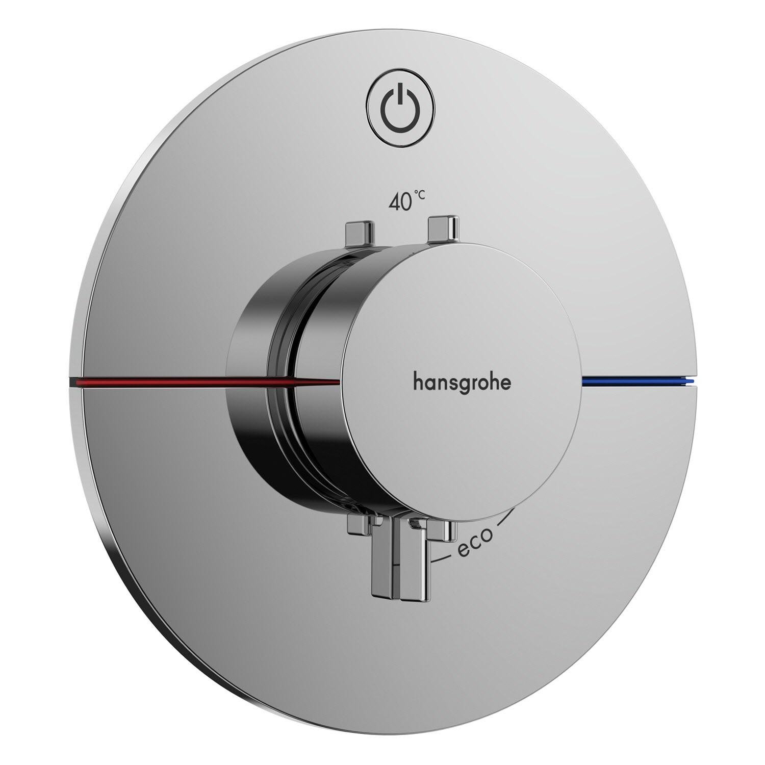 Наружная часть смесителя Hansgrohe ShowerSelect Comfort S 15553000 с термостатом Хром (226754)
