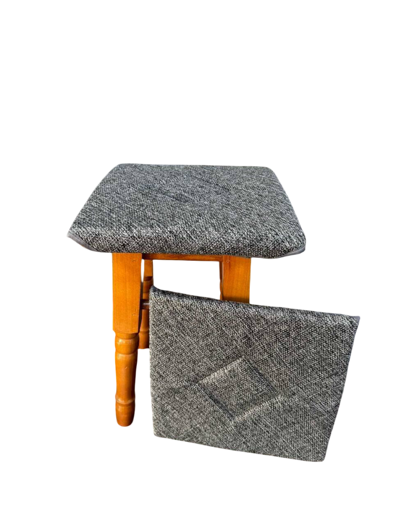 Чехлы на табуретки квадратные 4 шт. Серый (Д-chohol-001-01) - фото 1