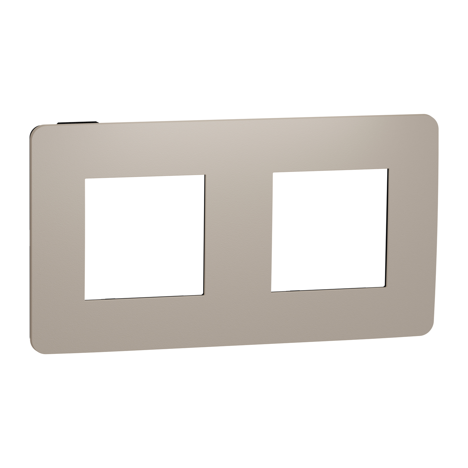 Рамка двухместная Schneider Electric Unica Studio Песочный/Антрацит (NU280428)