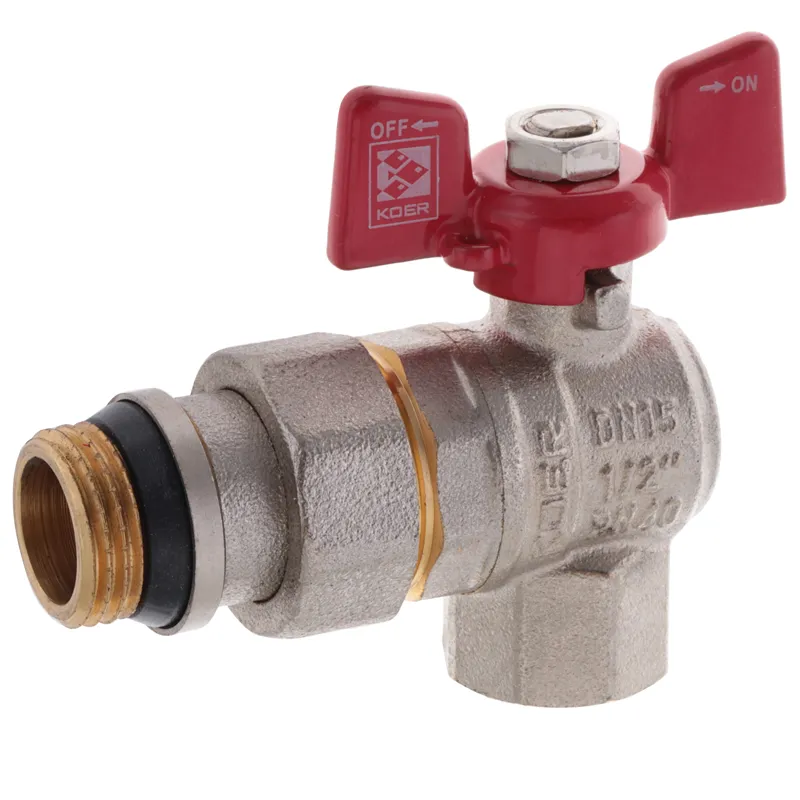 Кран з американкою KOER KR.228-Gi антіпротечка кутовий 1/2" (KR0196)