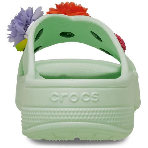 Шлепанцы Crocs Classic Wildflower Cross Strap р. 37-38 Jade Tint (27321239) - фото 3