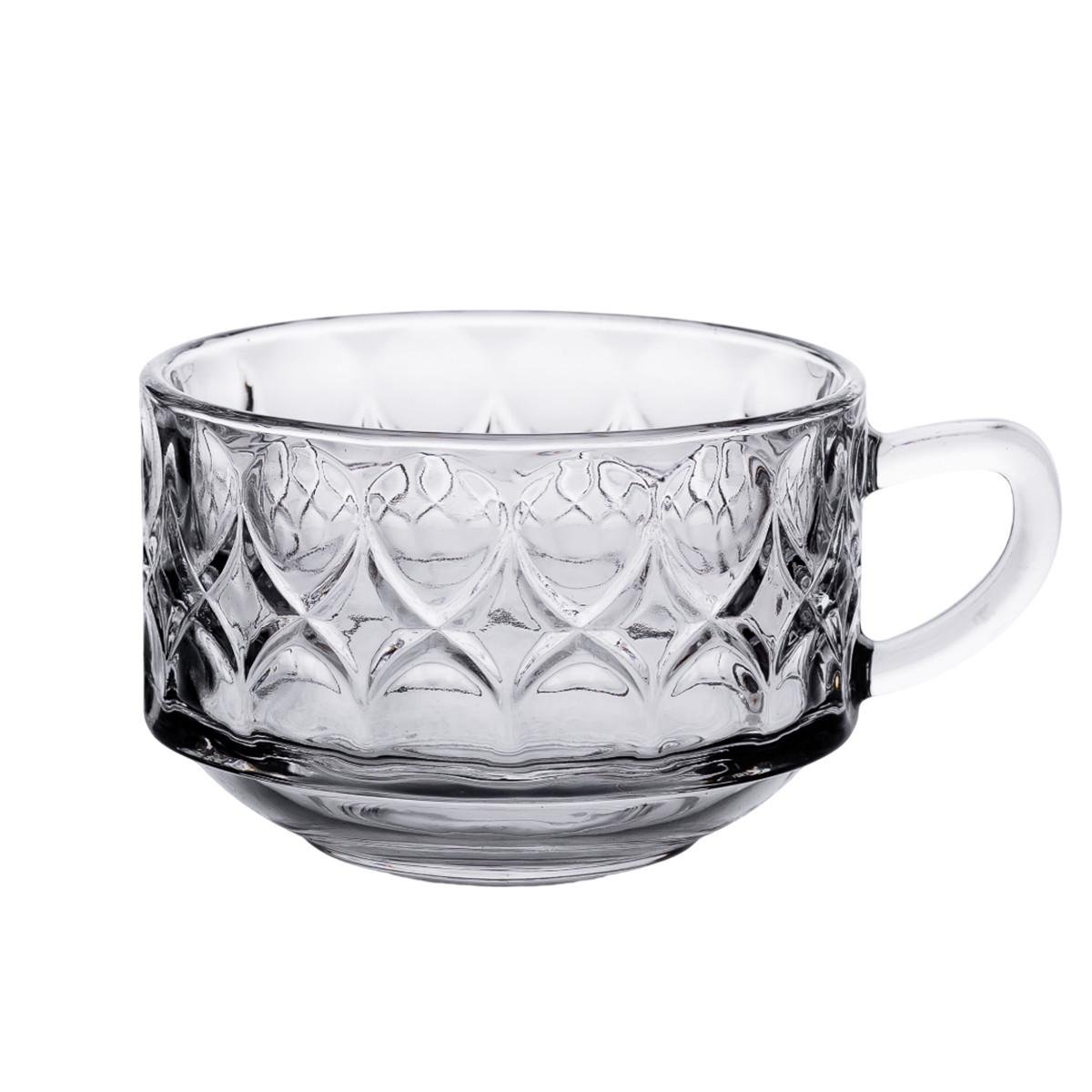 Набір чашок кристал  6 шт. по 270 мл Прозорий